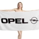 Opel White Beach Towel - Image 1