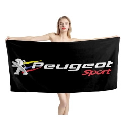 Peugeot Sport Black Beach Towel