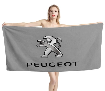 Peugeot Gray Beach Towel