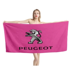 Peugeot Hot Pink Beach Towel