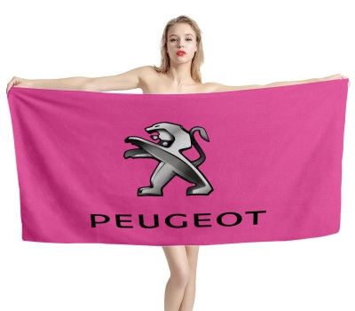 Peugeot Hot Pink Beach Towel
