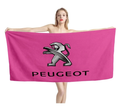 Peugeot Hot Pink Beach Towel
