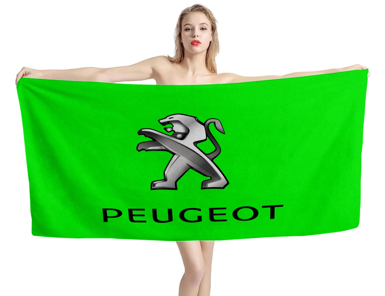 Peugeot Lime Beach Towel, PEUG--23