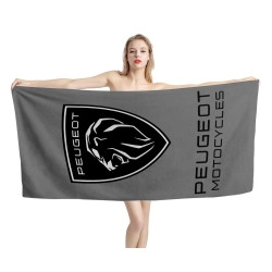 Peugeot Motocycles New 2021 Gray Beach Towel