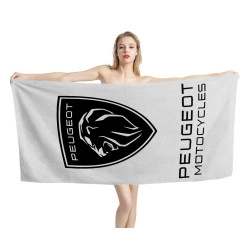 Peugeot Motocycles New 2021 White Beach Towel