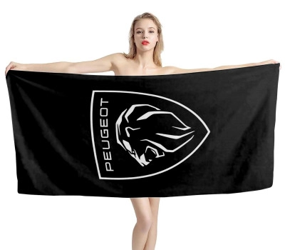 Peugeot New 2021 Black Beach Towel