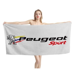 Peugeot Sport White Beach Towel