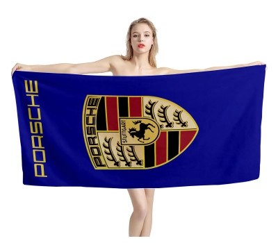 Porsche Blue Beach Towel