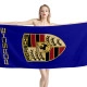 Porsche Blue Beach Towel - Image 1