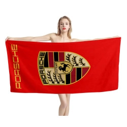 Porsche Red Beach Towel