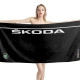 Skoda Black Beach Towel - Image 1