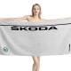 Skoda White Beach Towel - Image 1