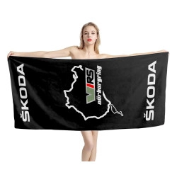 Skoda Nürburgring Black Beach Towel