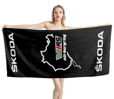 Skoda Nürburgring Black Beach Towel