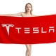 Tesla Red Beach Towel - Image 1