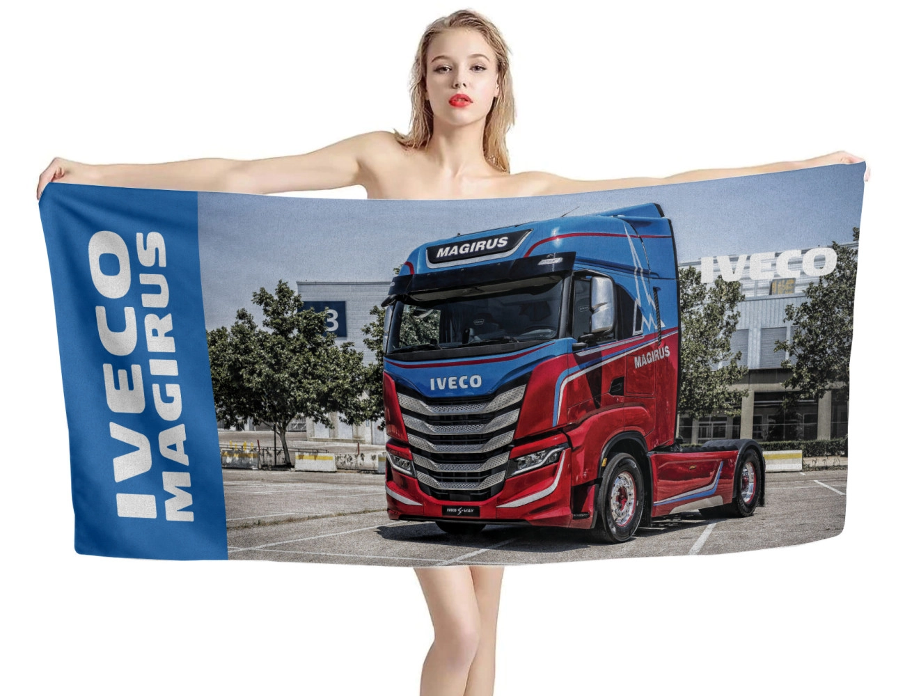 Iveco Magirus Truck Beach Towel