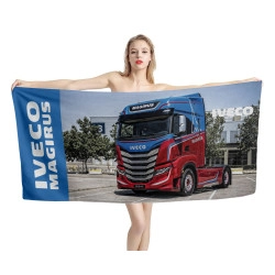 Iveco Magirus Truck Beach Towel