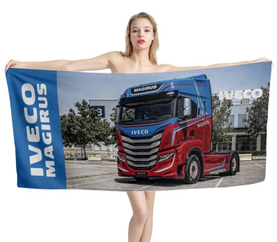 Iveco Magirus Truck Beach Towel