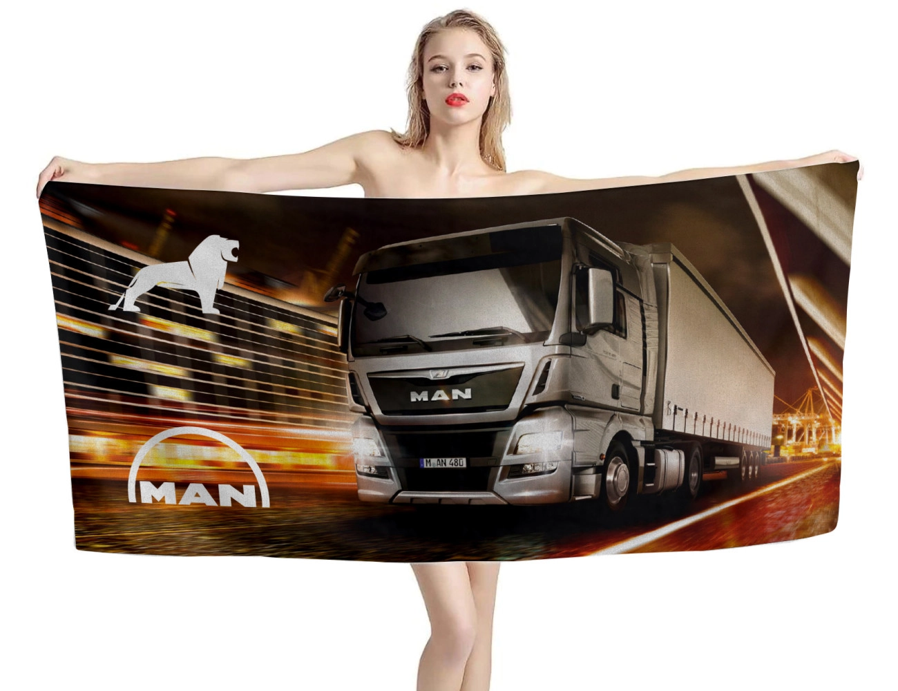 MAN Truck Beach Towel