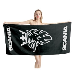 Scania Black Beach Towel
