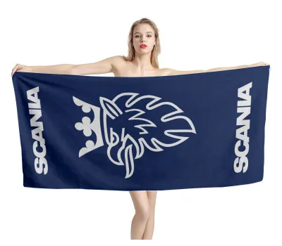 Scania Logo Blue Beach Towel