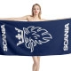 Scania Logo Blue Beach Towel - Image 1