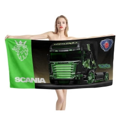 Scania Godzilla Truck Beach Towel