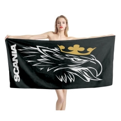 Scania Griffin Black Beach Towel