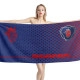 Scania Logo Blue Red Points Beach Towel - Image 1