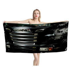 Scania Super Truck Beach Towel