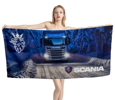 Scania R 450 Truck Beach Towel