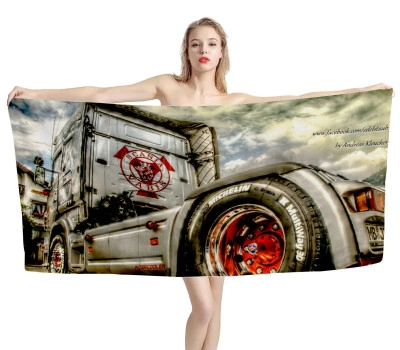 Scania Vabis Truck Beach Towel