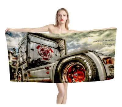 Scania Vabis Truck Beach Towel