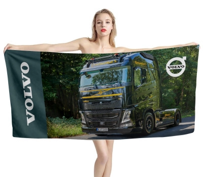 Volvo Continental Truck Beach Towel