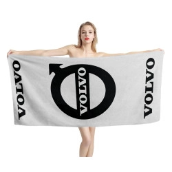 Volvo Weiß Strandtücher