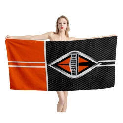 International Trucks Carbon Orange Beach Towel