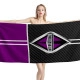 International Trucks Carbon Purple Beach Towel - Image 1
