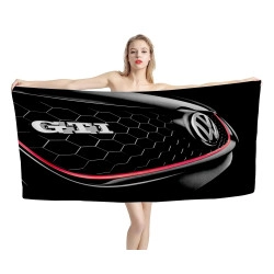 Volkswagen GTI Schwarz Strandtücher
