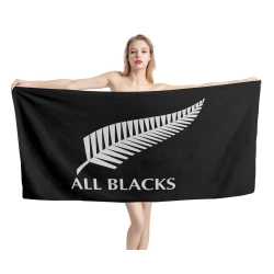 All Blacks Beach Towel