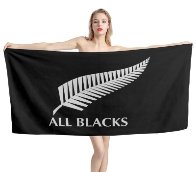 All Blacks Beach Towel