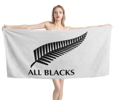 All Blacks Beach Towel