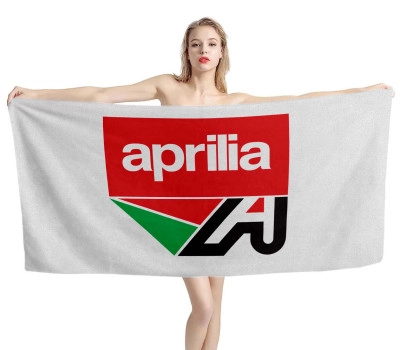 Aprilia Motorcycles Bikes White Beach Towel