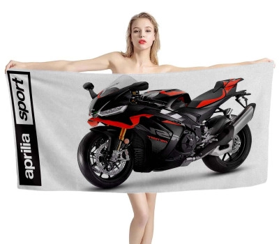 Aprilia RSV4 1100 Sport Motorcycles White Beach Towel