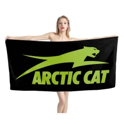 Arctic Cat Black Beach Towel