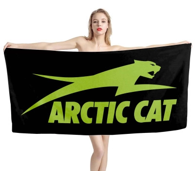 Arctic Cat Black Beach Towel