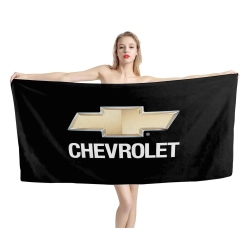 Chevrolet Black Beach Towel