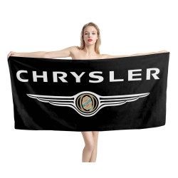 Chrysler Black Beach Towel
