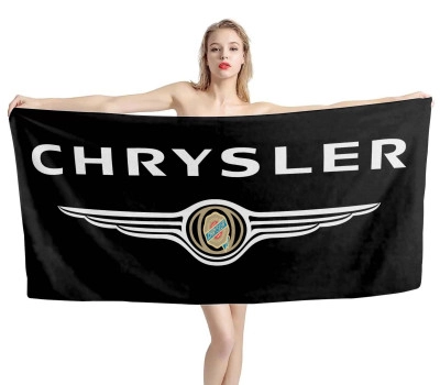 Chrysler Black Beach Towel