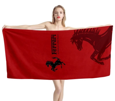 Ferrari Formula one Beach Towel