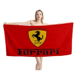 Ferrari Red Beach Towel